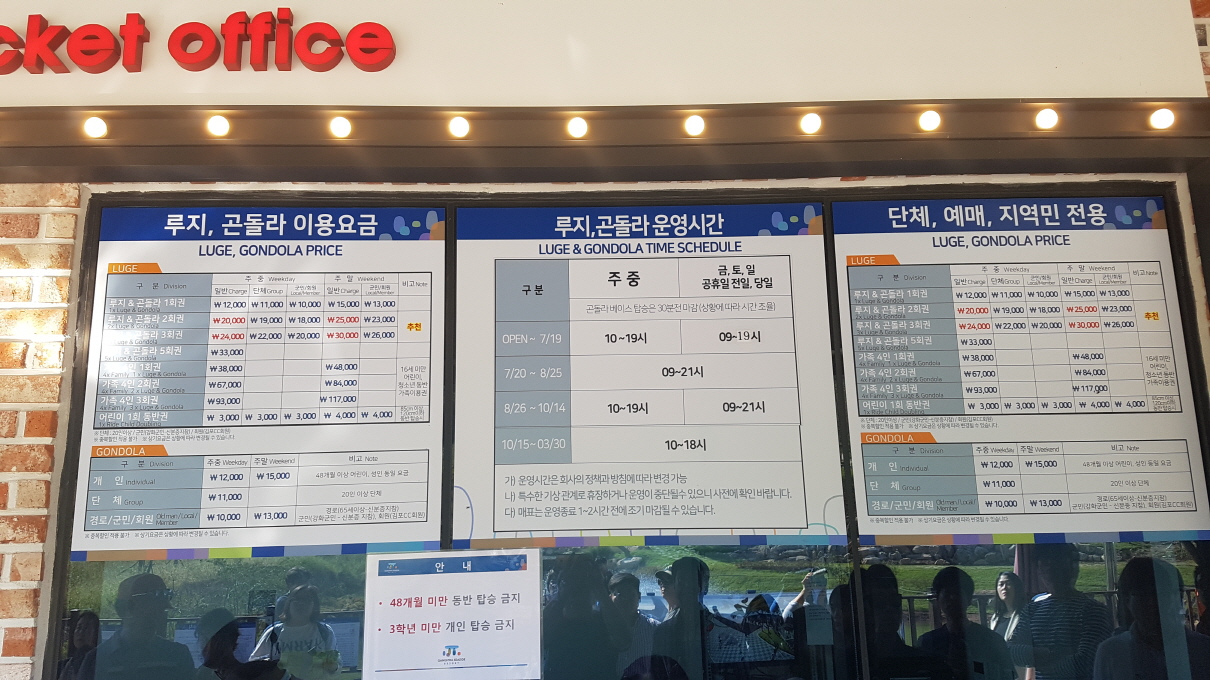Ticket office in Ganghwado luge