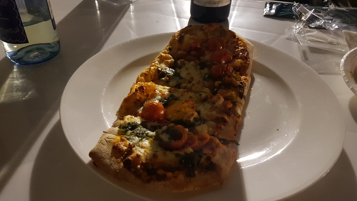 pizza at Mayfield hotel